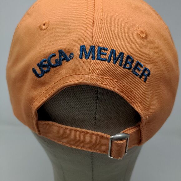 USGA Men's Slideback Hat Orange Adjustable US Open Chamber's Bay 2015 - Picture 9 of 13